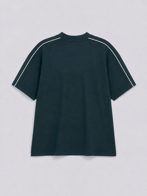 "Difference" Drop-Shoulder Tee Bottle Green