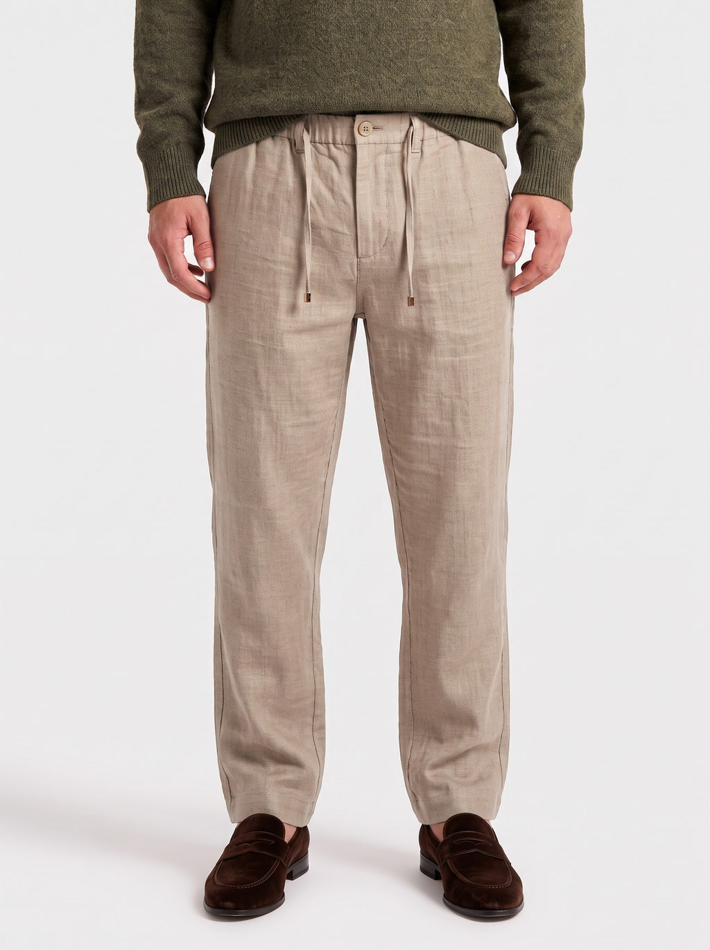 Dune Textured Linen Pants