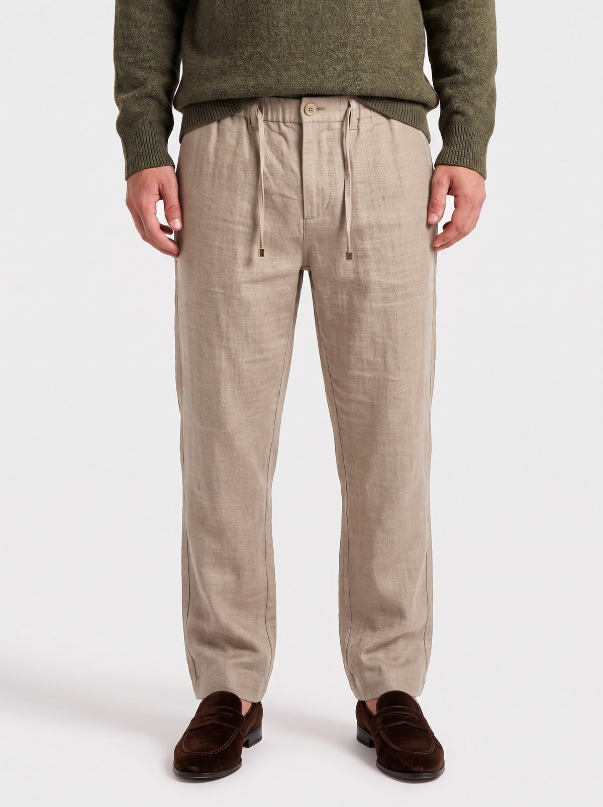 Dune Textured Linen Pants