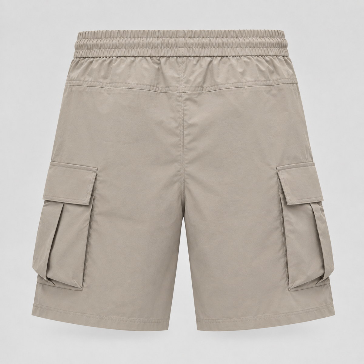 Desert Sand Utility Pleated Cargo Shorts