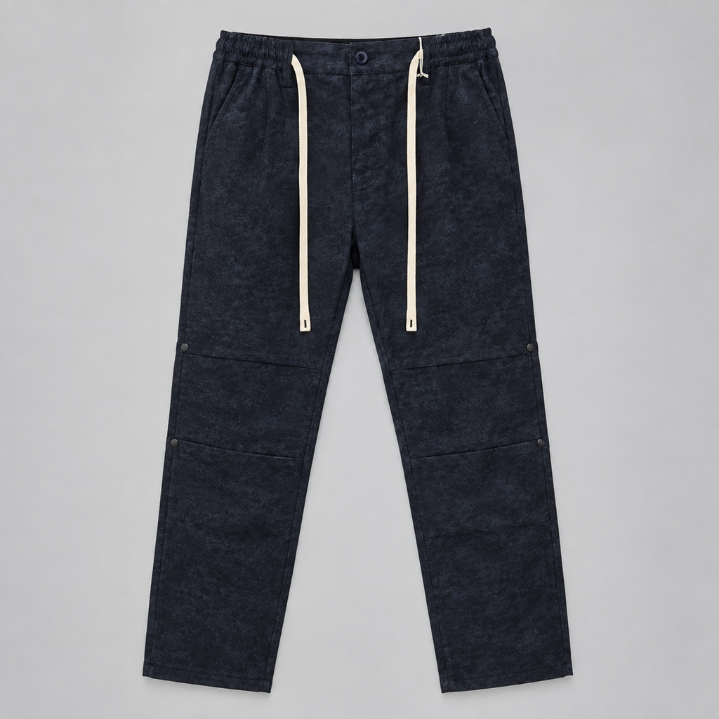 Relaxed Pleated Pants | Faded Blue / Slate