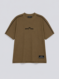 "Difference" Drop-Shoulder Tee Camel Brown