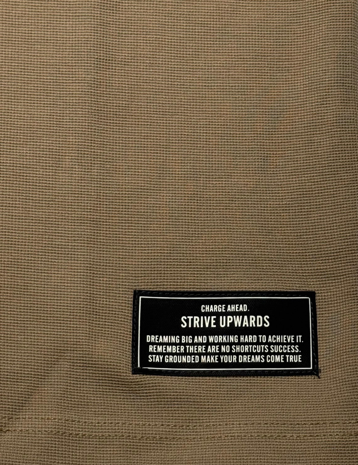 "Difference" Drop-Shoulder Tee Camel Brown
