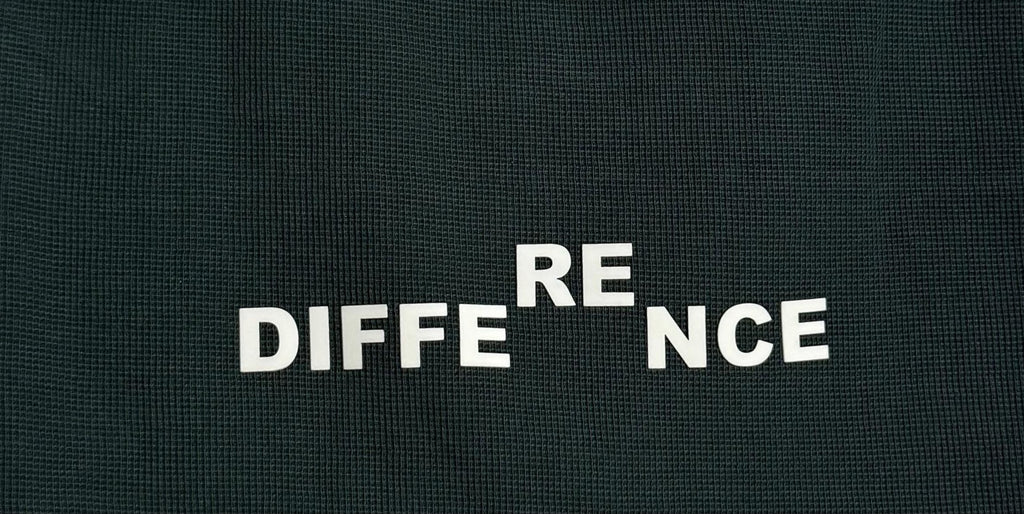 "Difference" Drop-Shoulder Tee Bottle Green