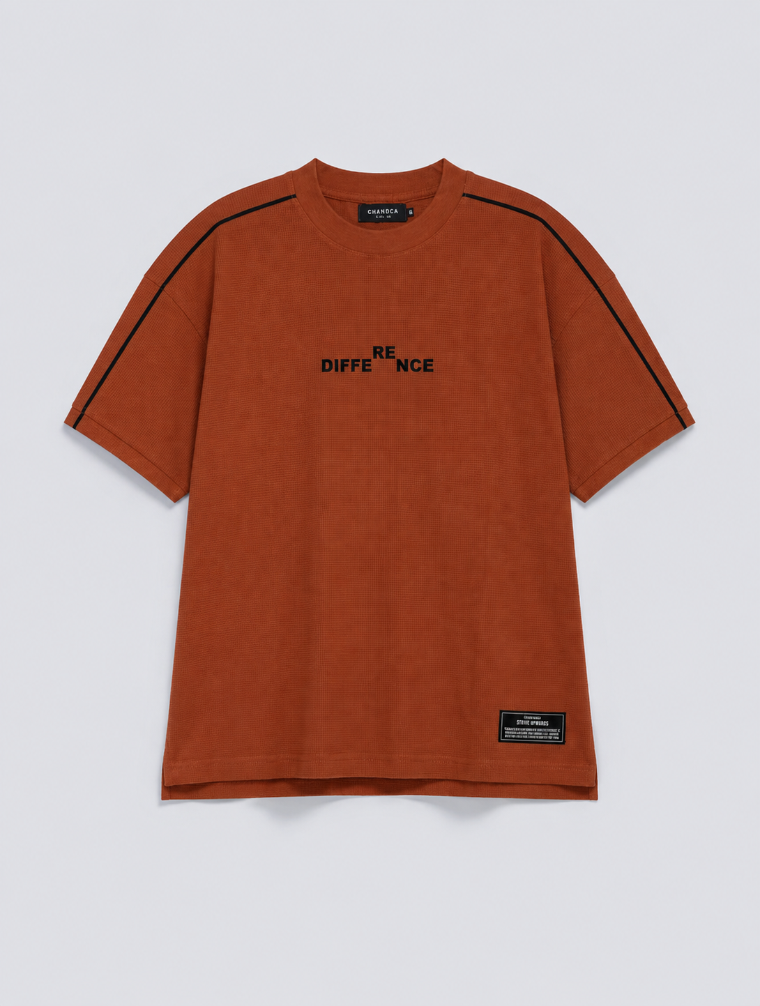 "Difference" Drop-Shoulder Tee Rust