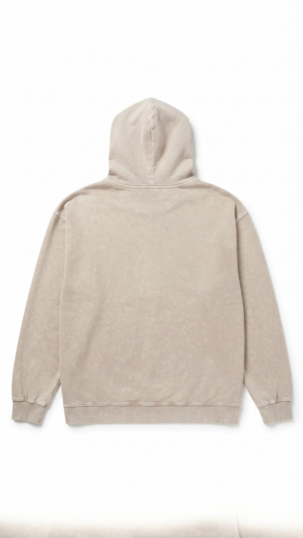 Vintage Oatmeal  Oversized Distressed Pullover Hoodie